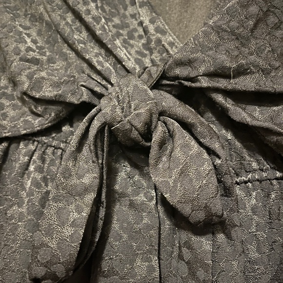 🖤NWT🖤 Elegant Kate Spade Black One Piece Front Tie Pantsuit - Size 0 - Picture 14 of 16